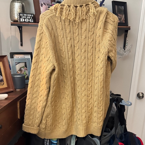 Chico's Mustard Cable Knit Cardigan - Picture 5 of 5
